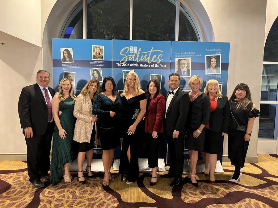 Region 17 members at the 2023 Administrators of the Year celebration