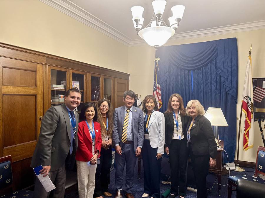 ACSA members meeting in a legislator's office